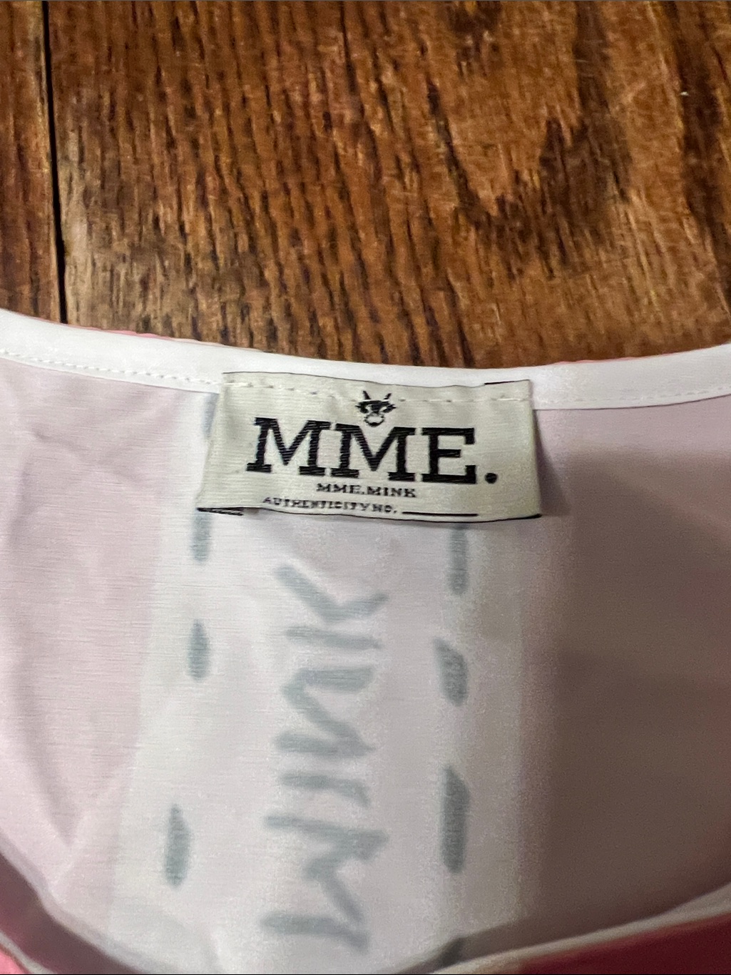 Mme.Mink Buckhead Scarf Dress Sleeveless Pink Mini Dress With Cream Bow — image 3 of 8